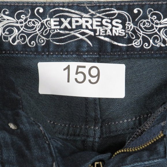 Express* Women's Blue Denim Stella Regular‎ Fit  Low Rise Boot Jeans~ Size 4r - Picture 3 of 10